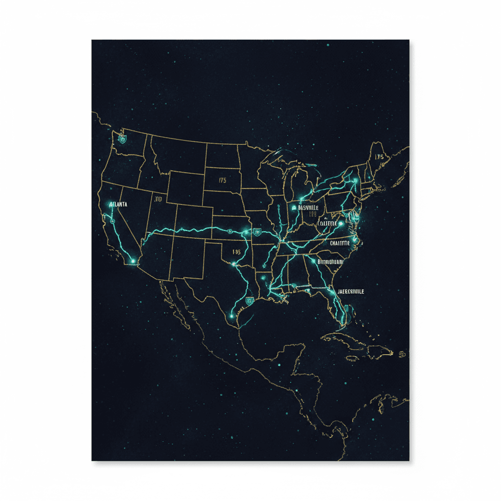 Southeast coverage map
